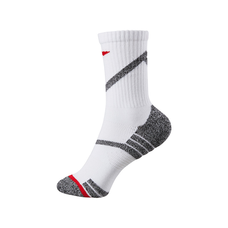Li Ning Crew Socks Unisex 1 Pack Standard White
