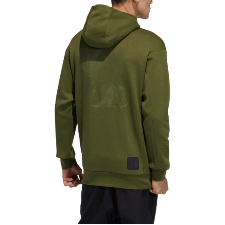 Мужское худи adidas Wj Swt Hood (зеленое) — фото 4