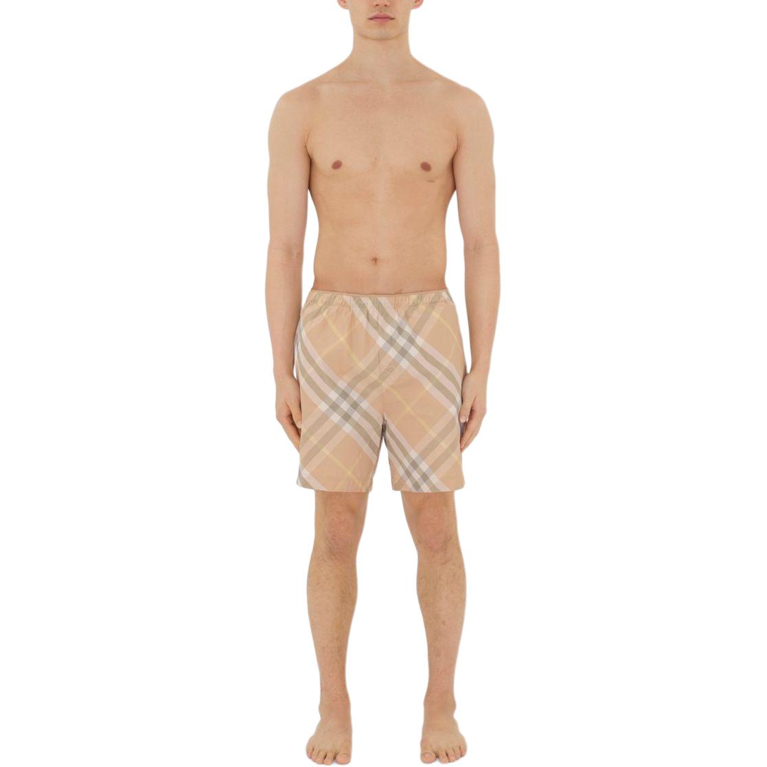 Burberry checked swim shorts