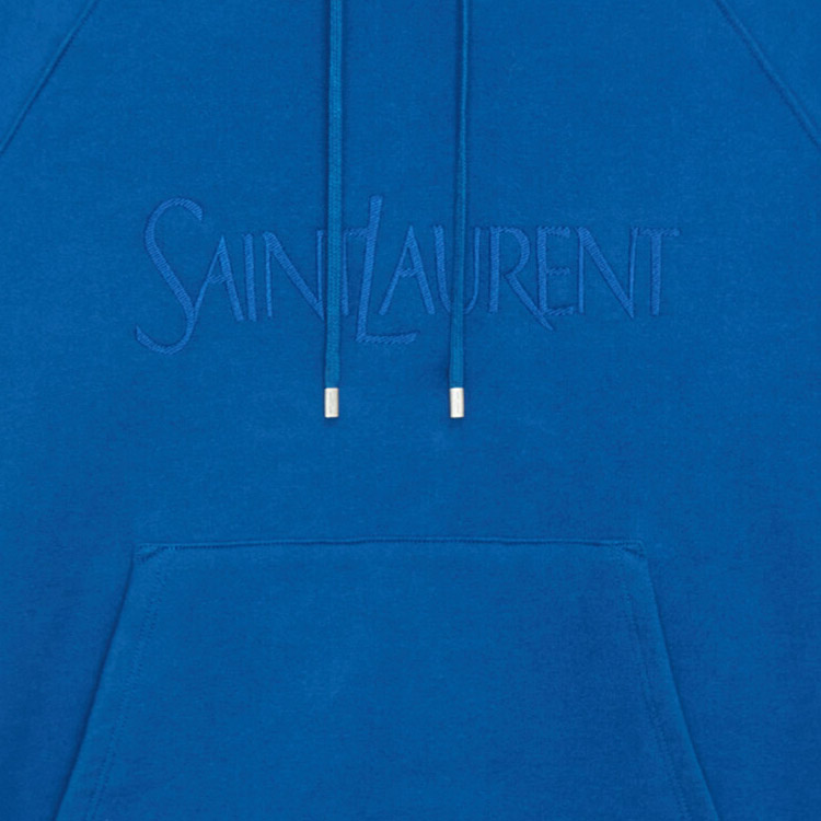 Мужская худи SAINT LAURENT (синяя) — фото 4