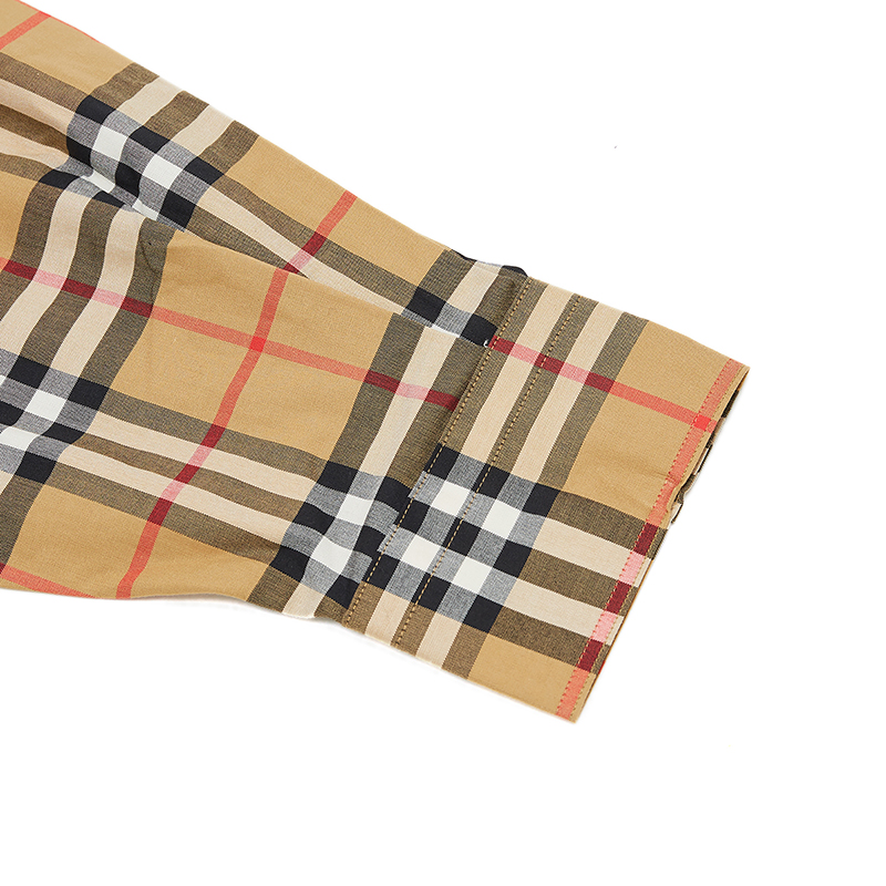 Мужская рубашка Burberry Vintage (классическая желтая клетка) — фото 5