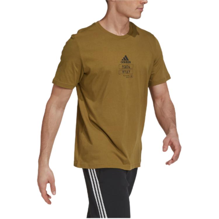 Мужская футболка adidas Tech Refl Tee M T (желтый) — фото 4