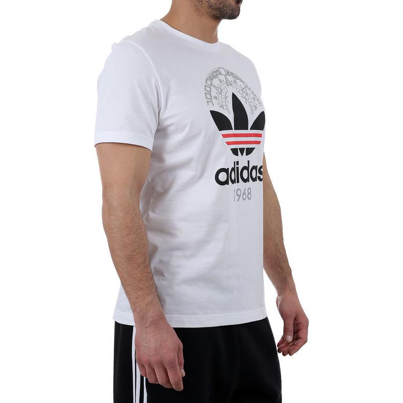 Мужская футболка adidas Trefoil (белая) — фото 4