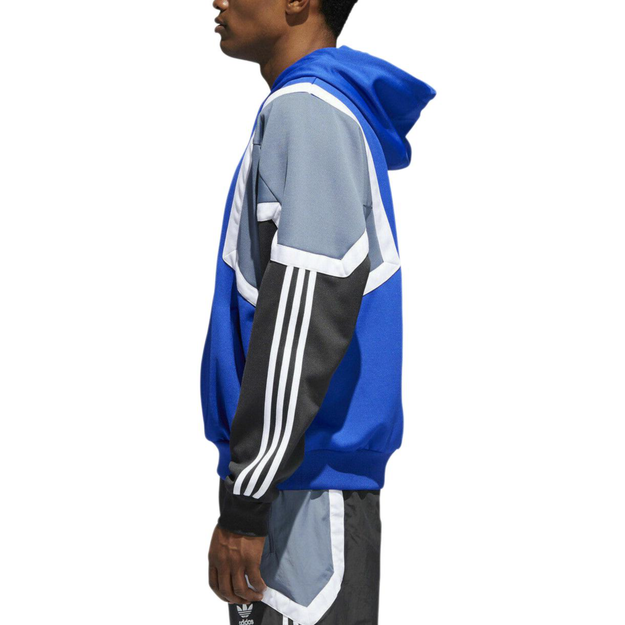 Мужское худи adidas Originals Hoodie (синее) — фото 4