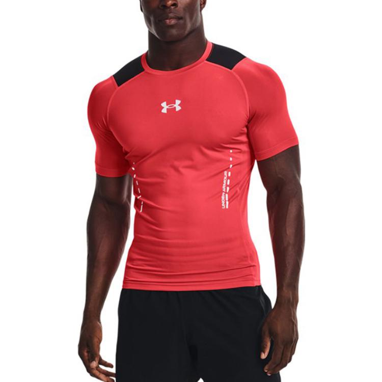Мужская футболка Under Armour Compression (красная) — фото 4