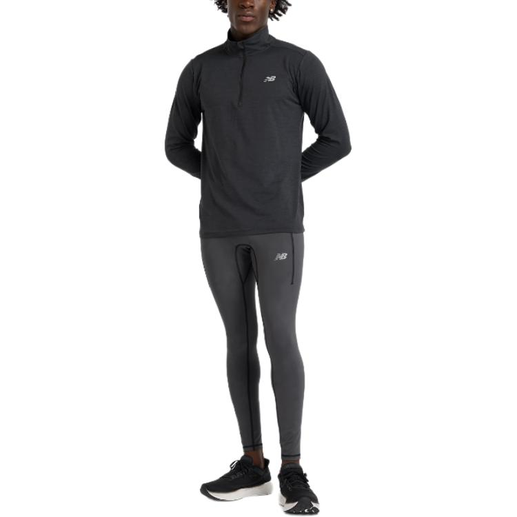New Balance Athletics Reflective Warming Pocket Tight Sports Pants Men’s Gray