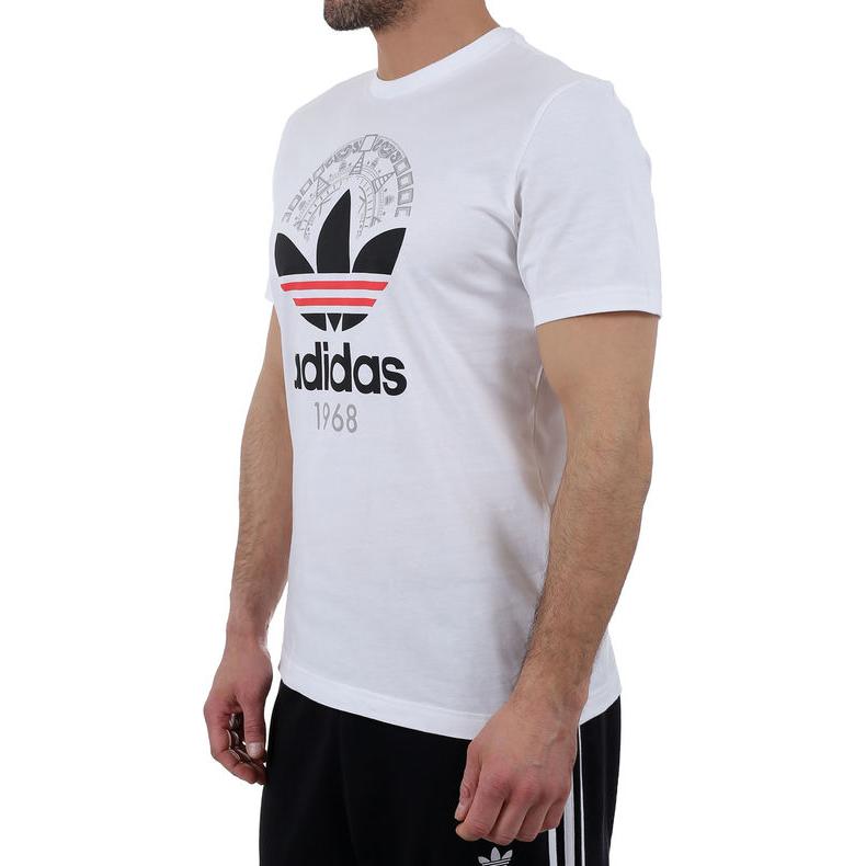 Мужская футболка adidas Trefoil (белая) — фото 5