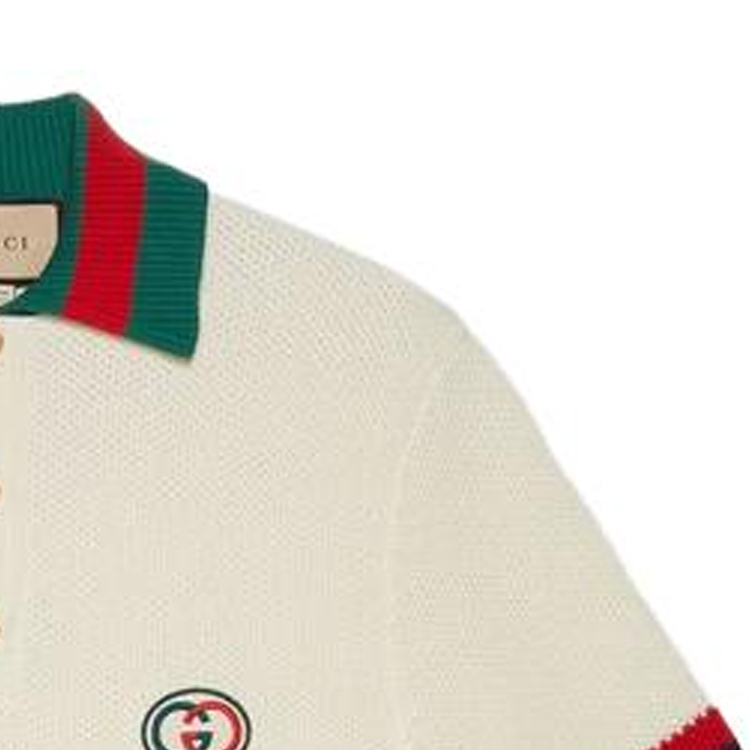 Мужская футболка поло Gucci (слоновая кость) — фото 13