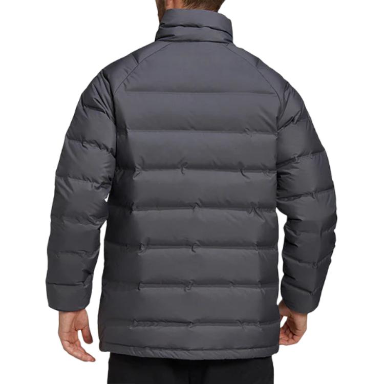 Мужская куртка adidas Helionic (темно-серая) — фото 4
