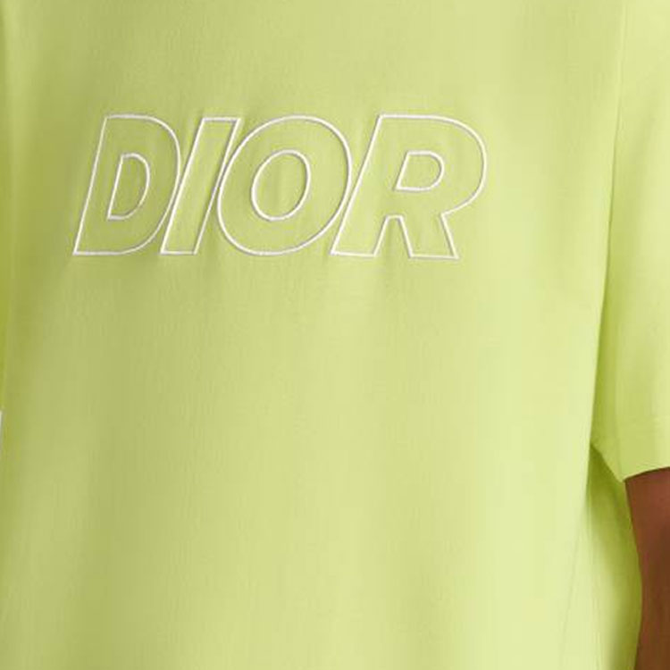 Мужская футболка Dior T (желтая) — Желтый — фото 6
