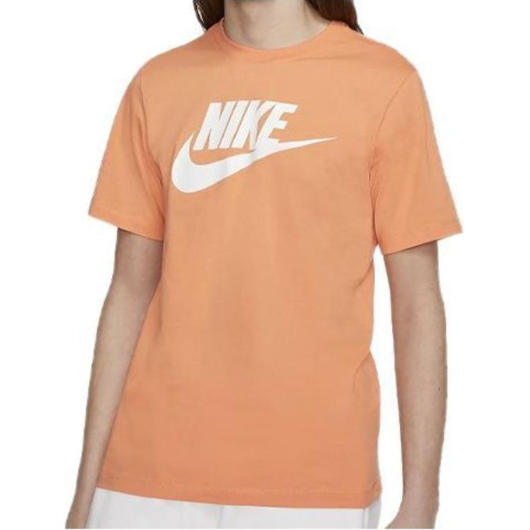 Мужская футболка Nike Swoosh (оранжевая) — фото 3