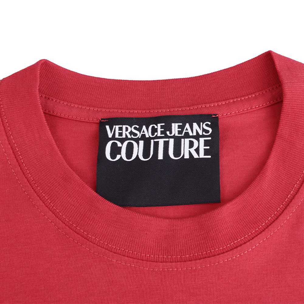 Мужская футболка Versace (красная) — фото 5