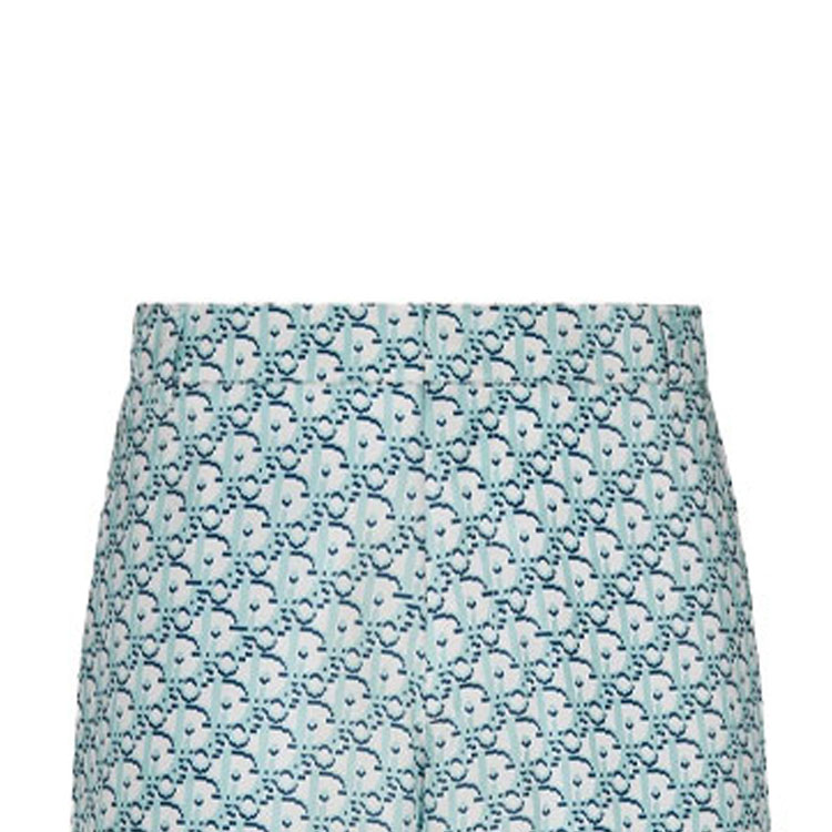 Мужские шорты Dior Monogram Shorts (синие) — фото 4