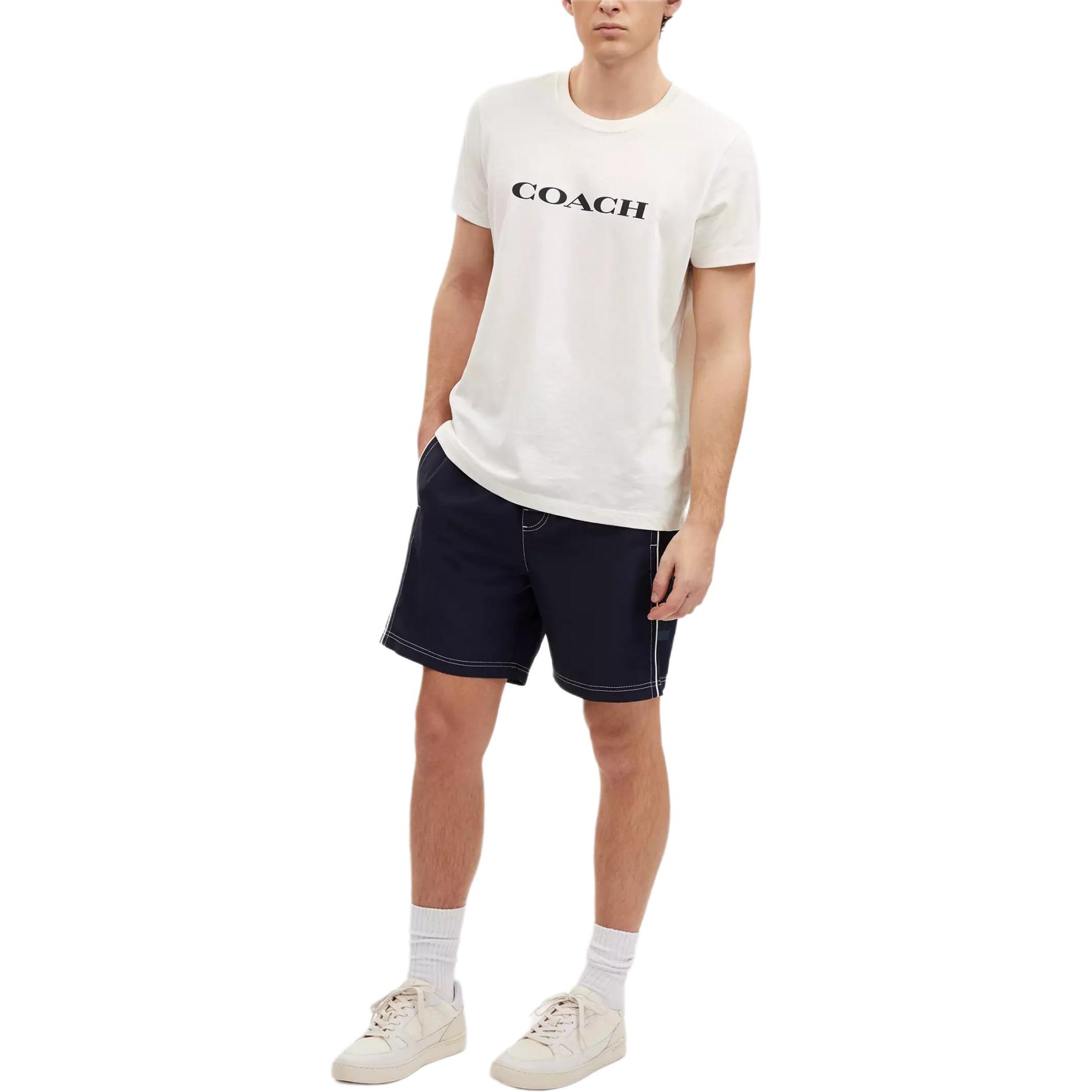 COACH Swim Trunks Beach Shorts Men’s Marine Blue