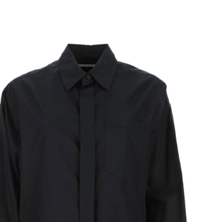 Мужская рубашка Balenciaga Poplin (черная) — фото 6