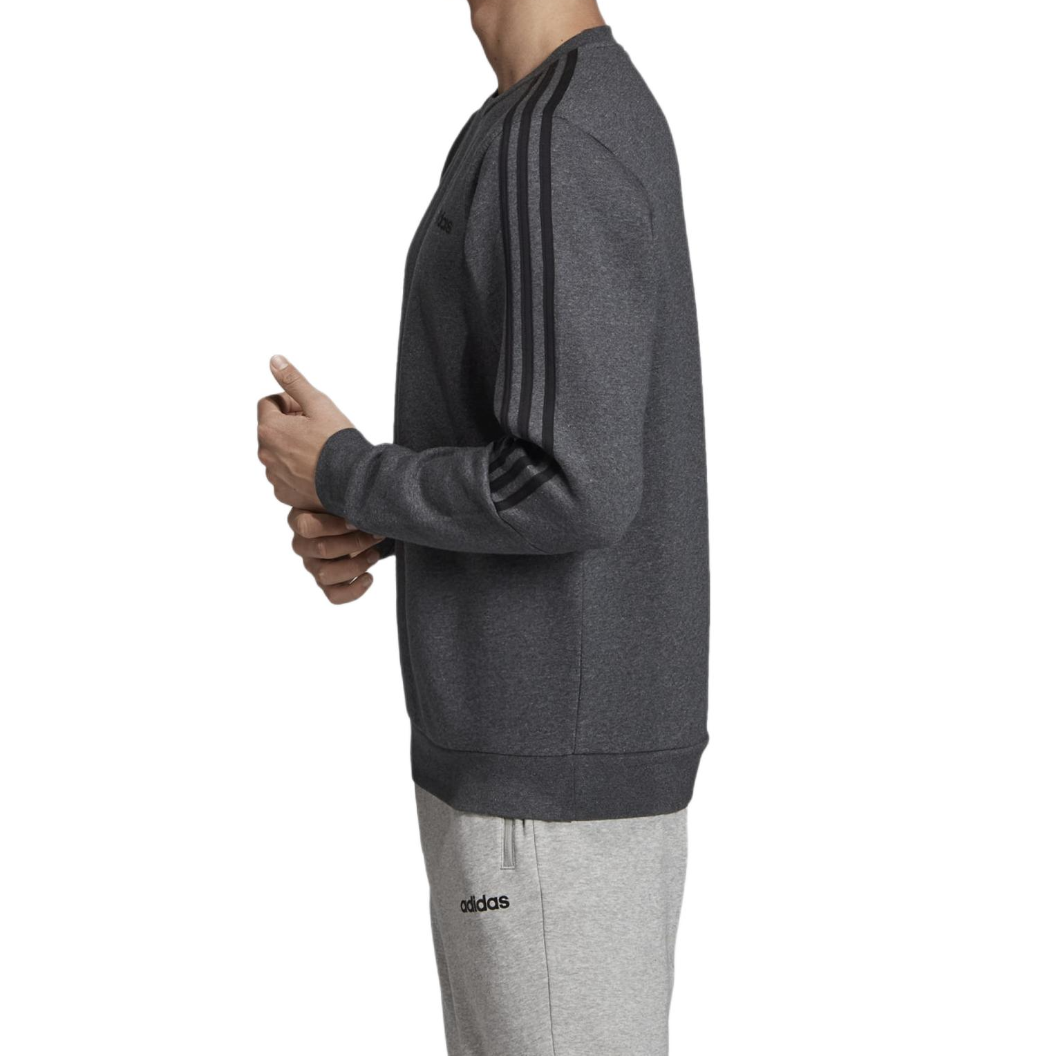 Мужской свитшот adidas M CREW 3S (серый) — фото 4