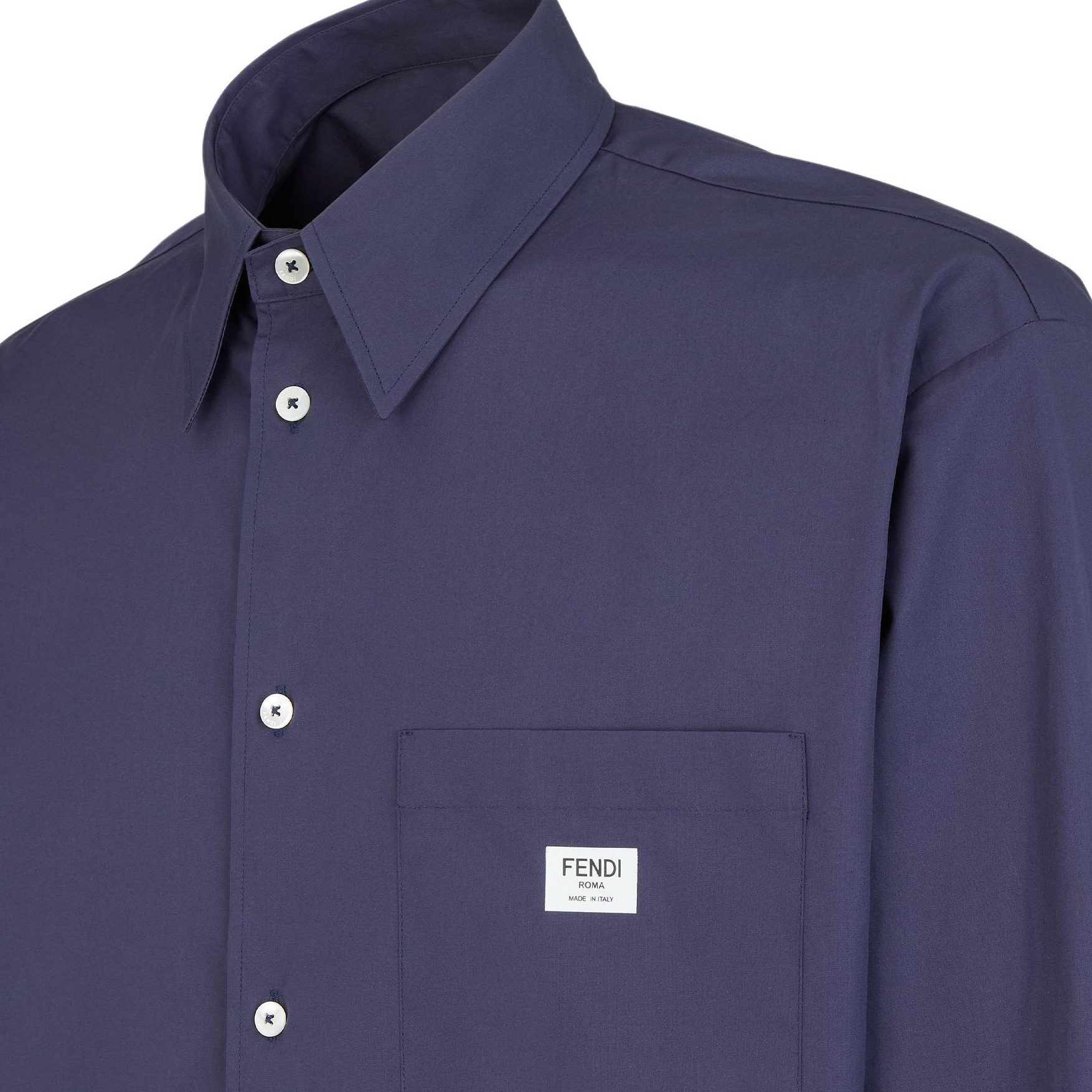 Мужская рубашка Fendi SS24 Shirt (голубая) — фото 4
