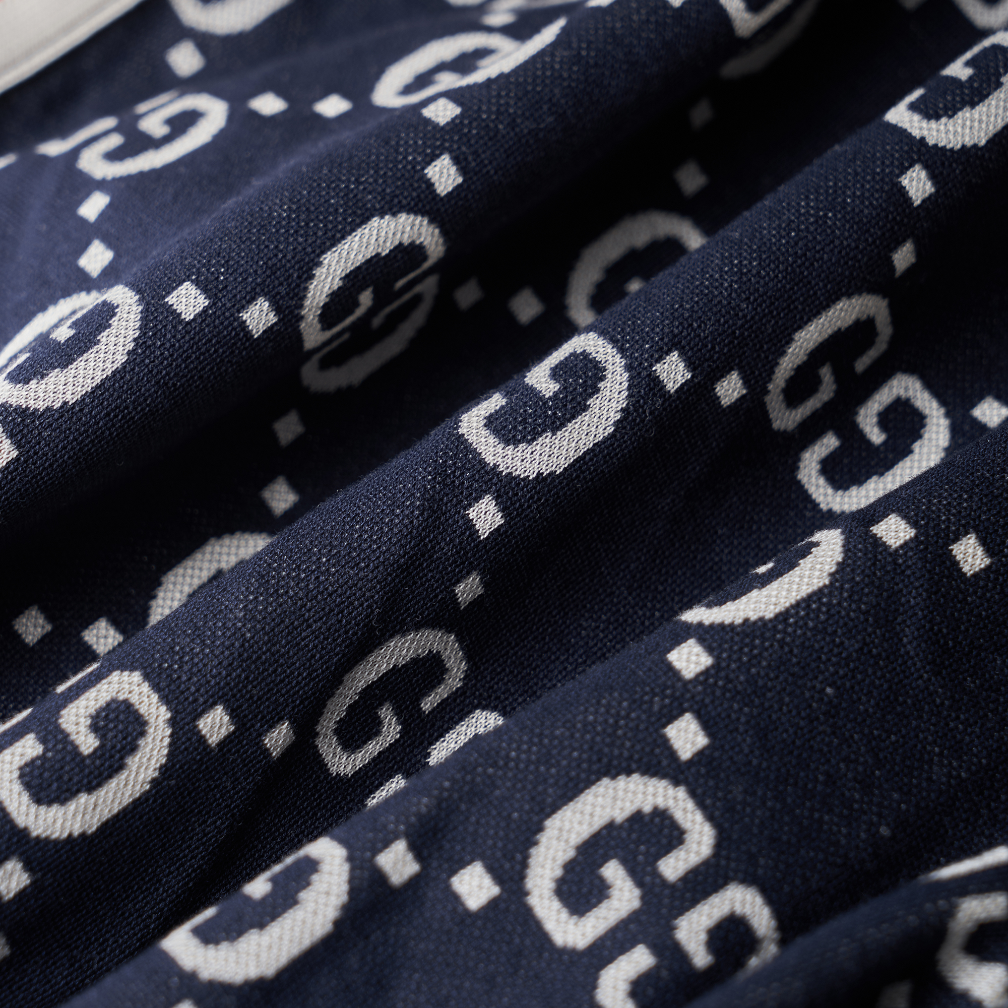 Мужские штаны Gucci Monogram Shorts (синие) — фото 6