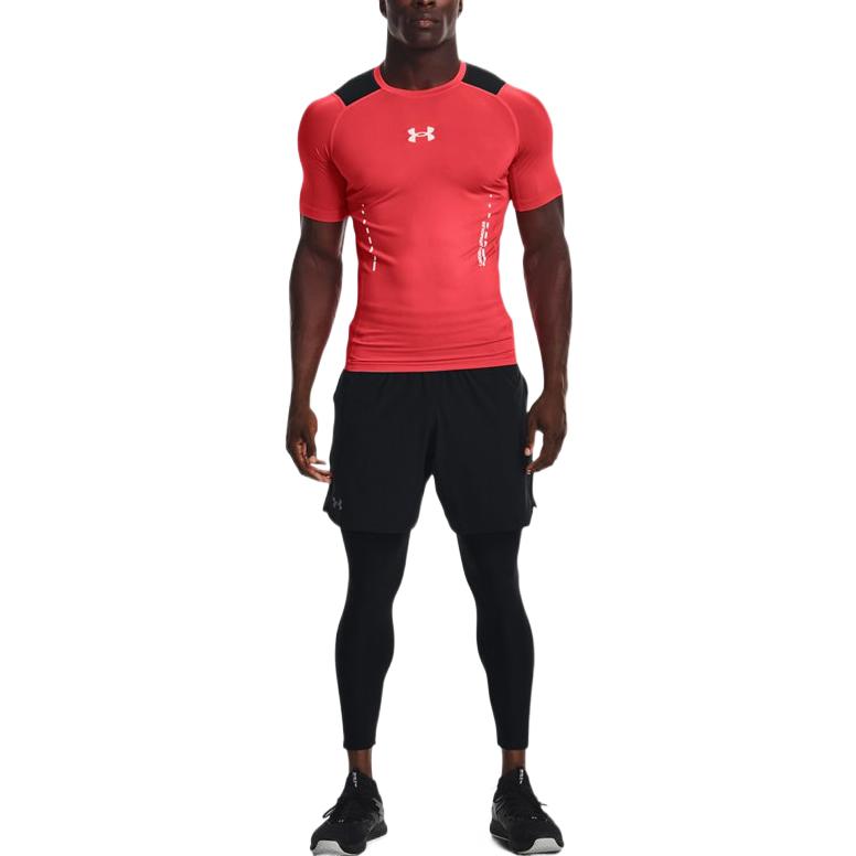 Мужская футболка Under Armour Compression (красная) — фото 2