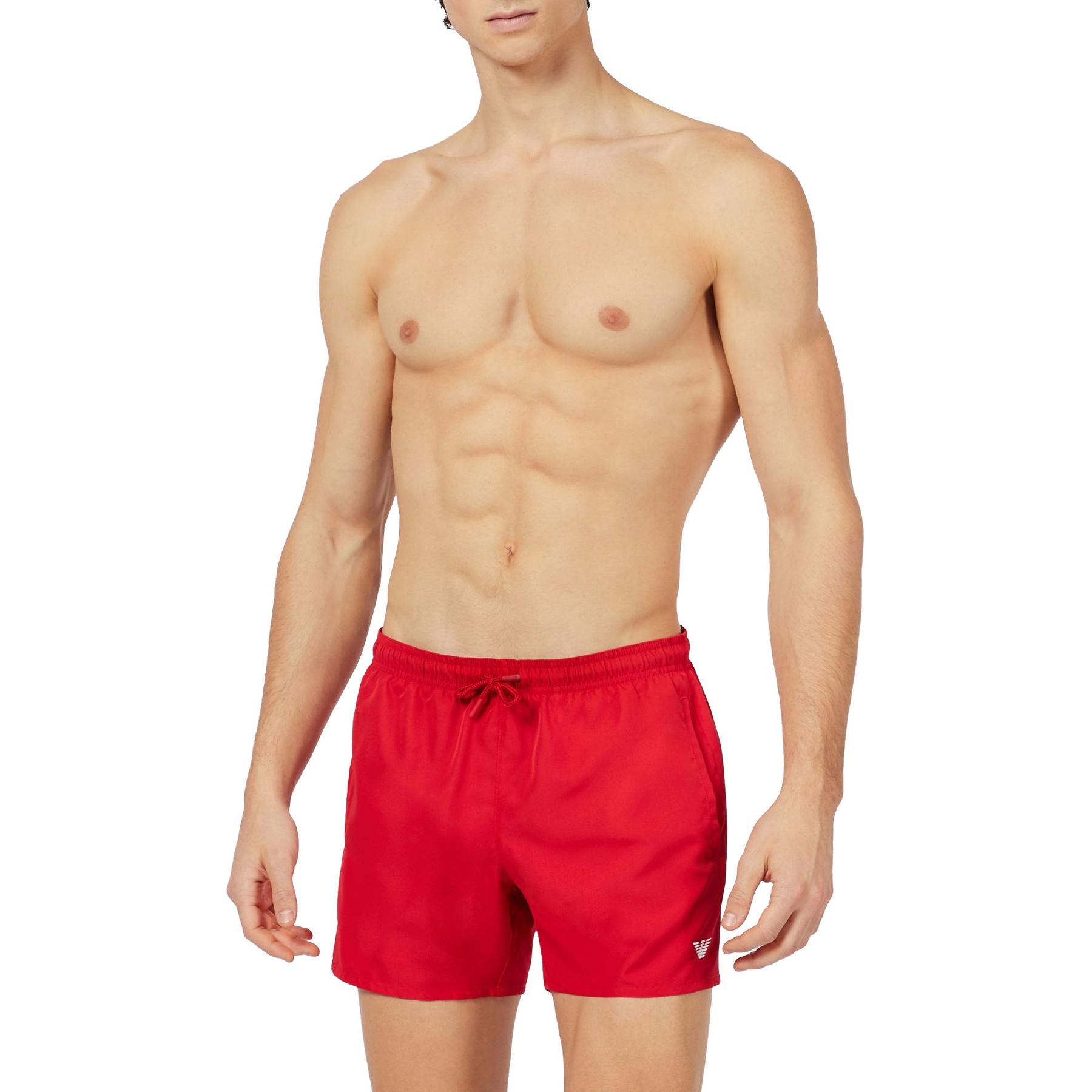 EMPORIO ARMANI Beach Shorts Men’s Red