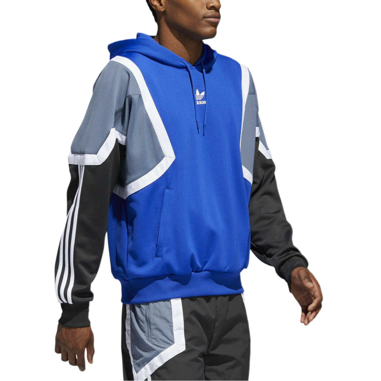 Мужское худи adidas Originals Hoodie (синее) — фото 5