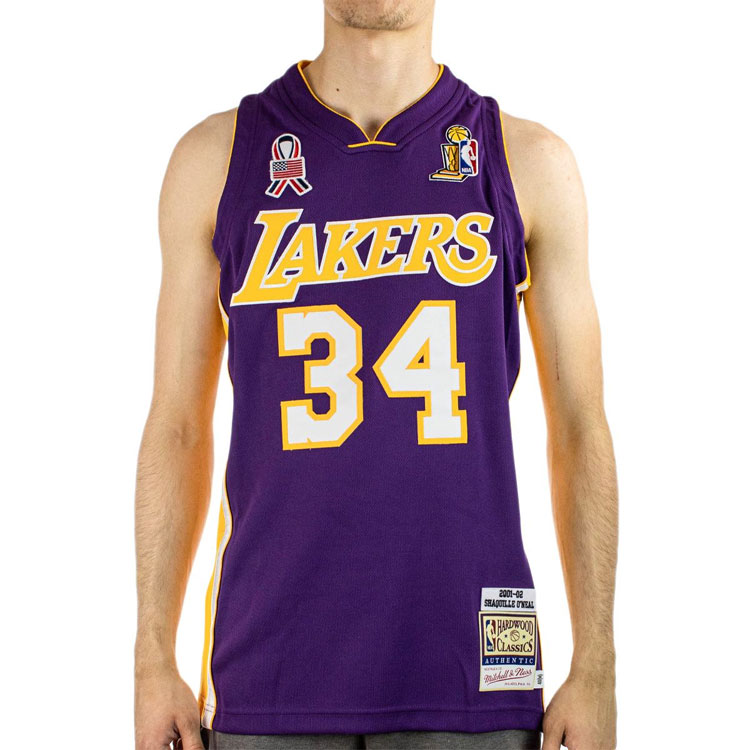 Mitchell Ness «NBA La Lakers 2001 Shaquille O’Neal» Swingman jersey
