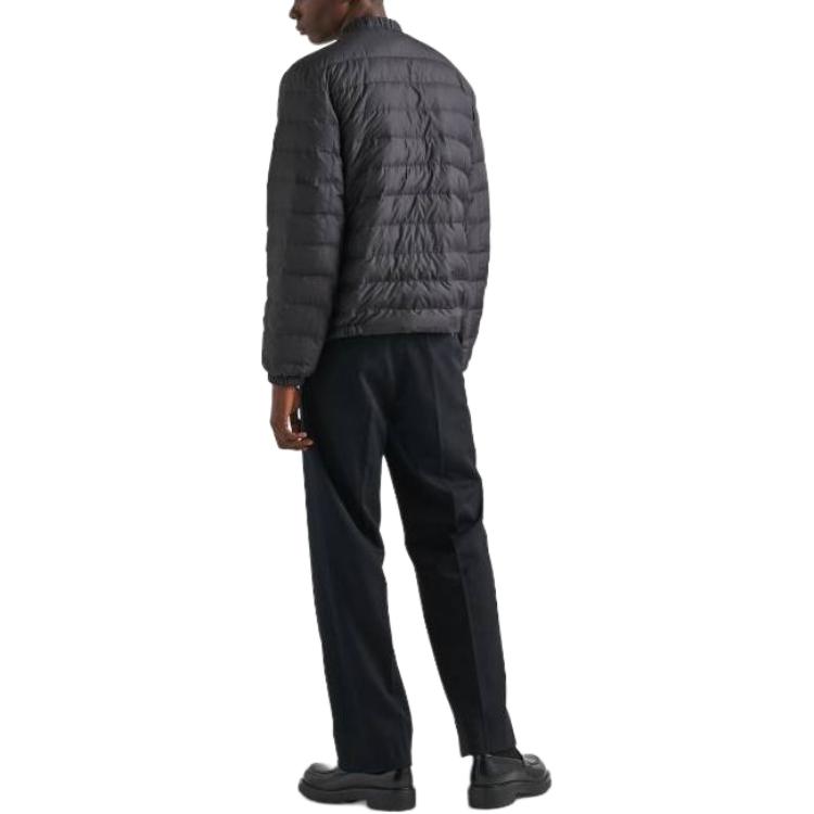 Мужская куртка Prada Short Polyester Down Jacket (черный) — фото 3
