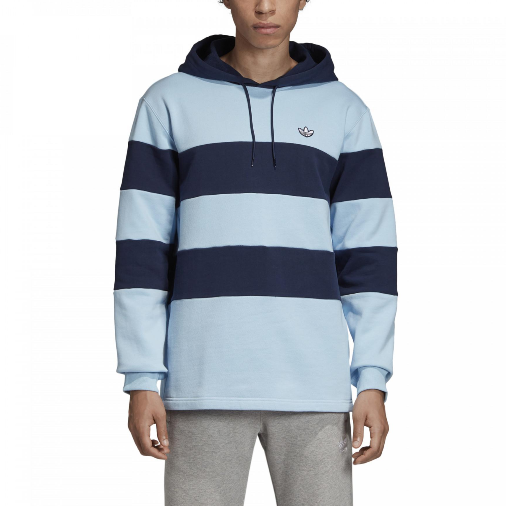 Мужская худи adidas originals Samstag (голубая) — фото 3