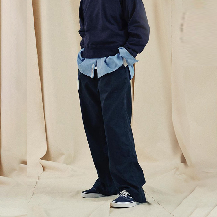 Штаны nanamica SS22 Double Pleat Pants (хаки) — фото 9