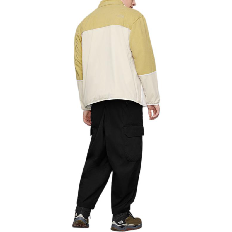 THE NORTH FACE Fleece Tops Men’s Yellow Stand Collar Moderate