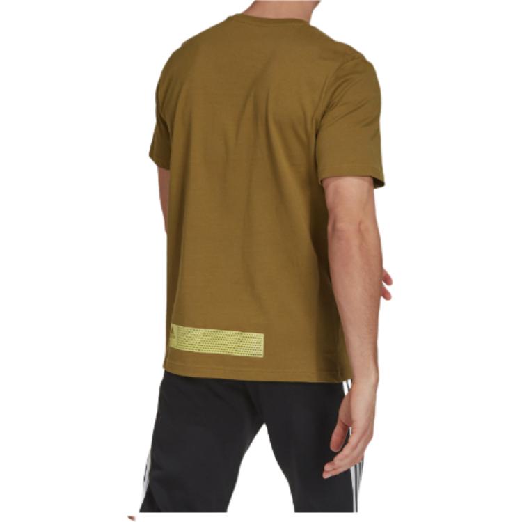 Мужская футболка adidas Tech Refl Tee M T (желтый) — фото 5