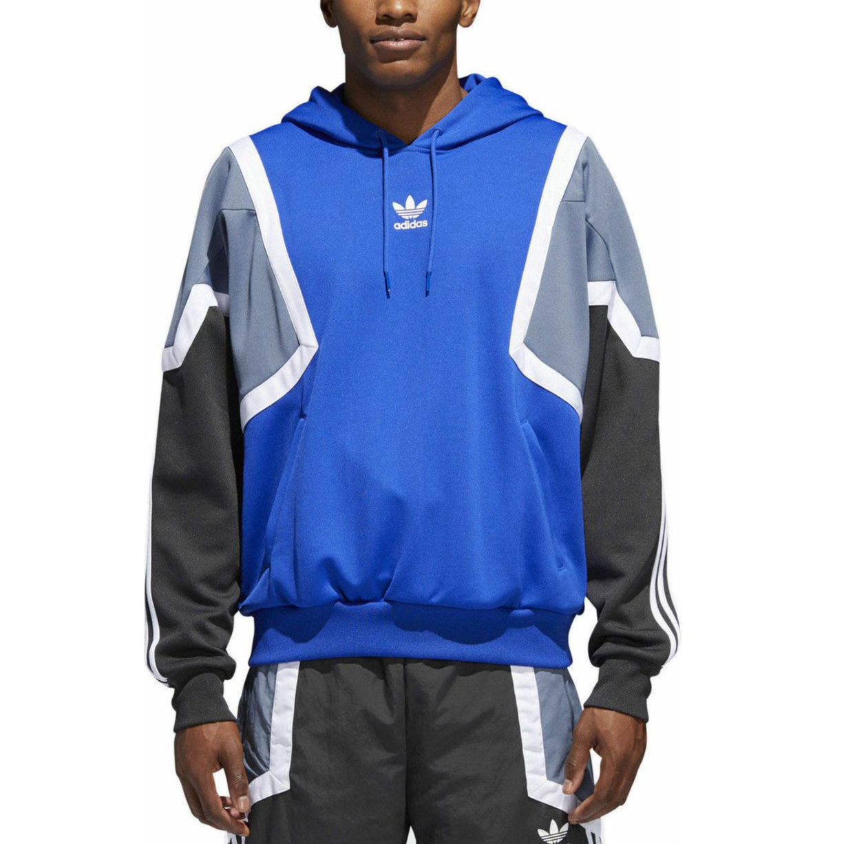 Мужское худи adidas Originals Hoodie (синее) — фото 3