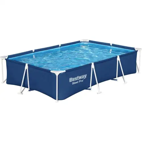BESTWAY Durable, high quality, sturdy, swimming pool support type, steel 3300 liters, same style for men and women, blue and white