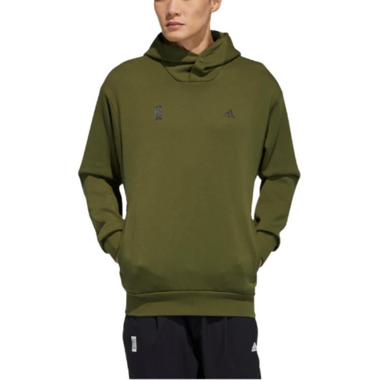 Мужское худи adidas Wj Swt Hood (зеленое) — фото 5