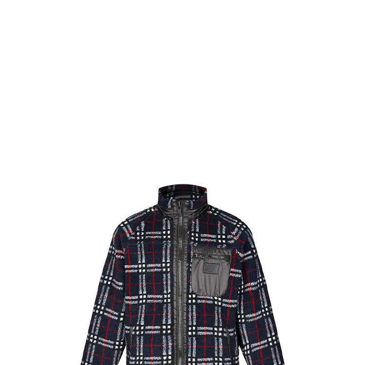 Мужская куртка Burberry (синяя) — фото 6