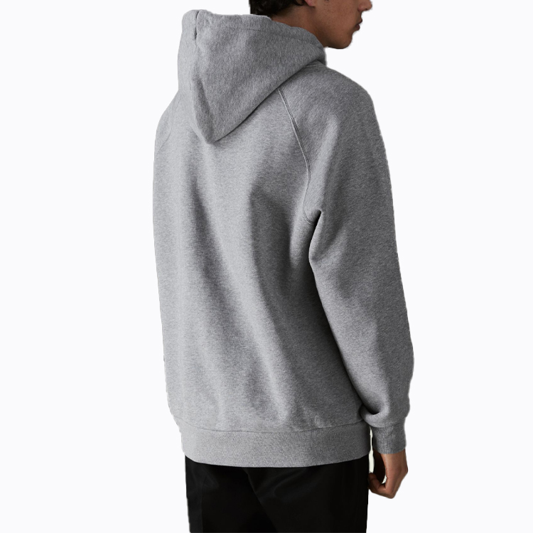 Мужское худи Burberry Logo Hoodie (светло-серое) — фото 5