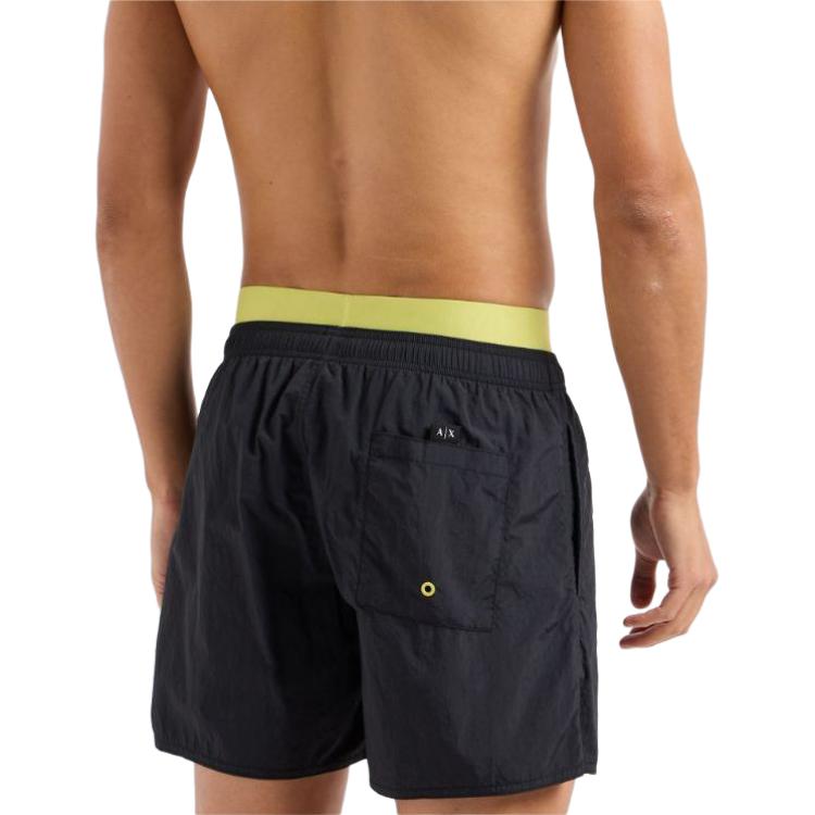 ARMANI EXCHANGEAE SS24 Beach Shorts Men’s Black