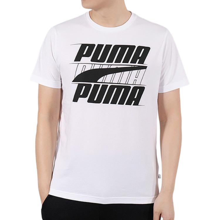 Мужская футболка PUMA Rebel Basic (белая) — фото 4