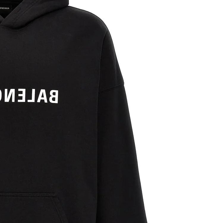 Мужские худи Balenciaga Logo (черный) — фото 8