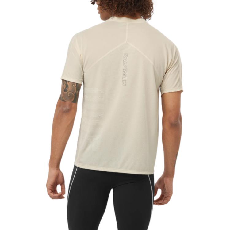 SALOMON SENSE AEROGRAPHIC Quick Dry T Shirts Men’s Ecru