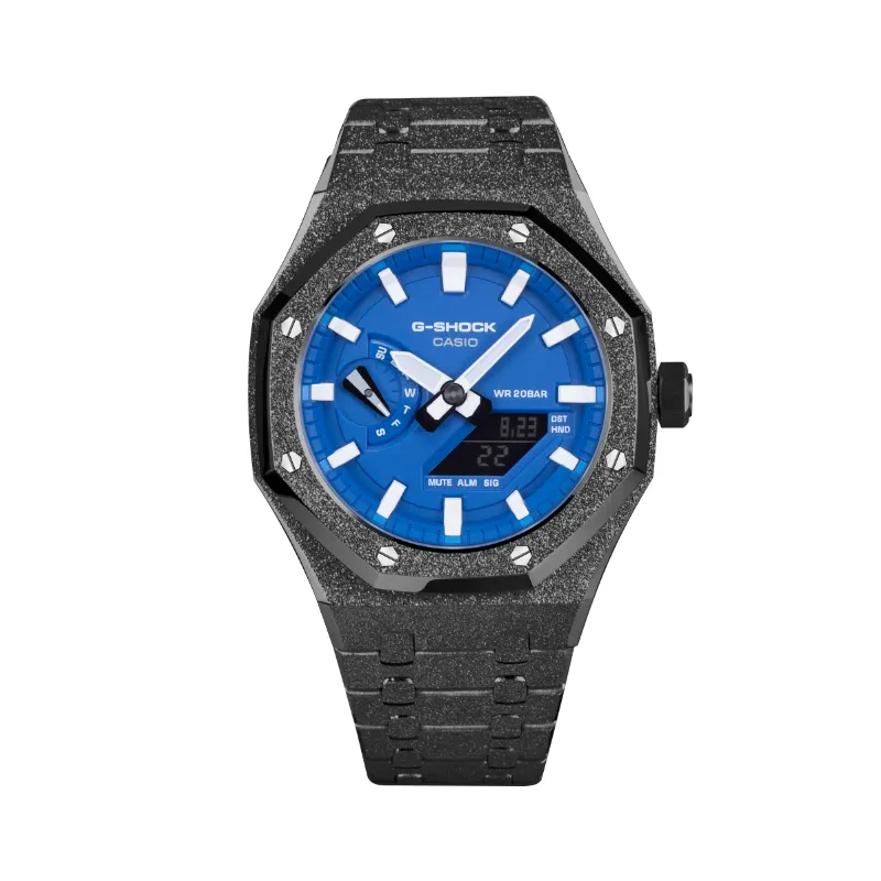 CASIO Unisex Liquid Crystal/Analog Dual Display Series 44.5mm Blue Watch