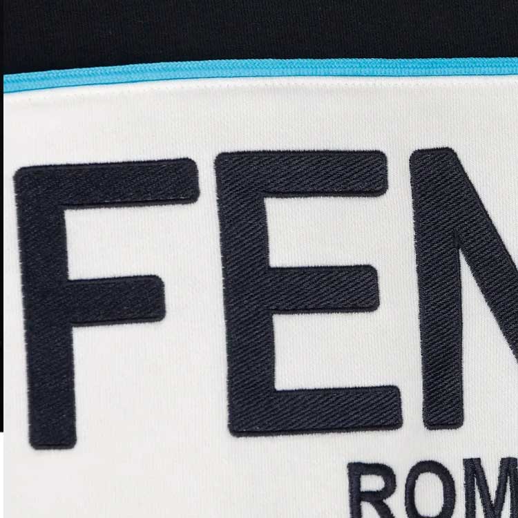 Мужское худи Fendi SS23 Logo (синее) — фото 10
