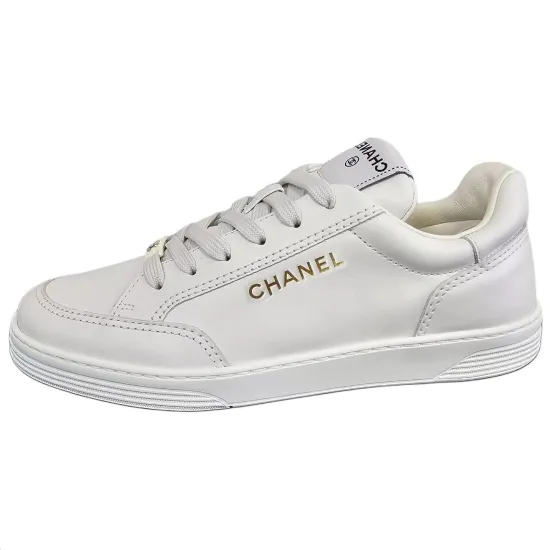 CHANEL Skateboard Shoes Women's Low-Top White