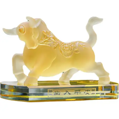 Jingyou Lucky Zodiac Ox Interior Car Center Console Perfume Seat Creative Car Ornament Universal Model