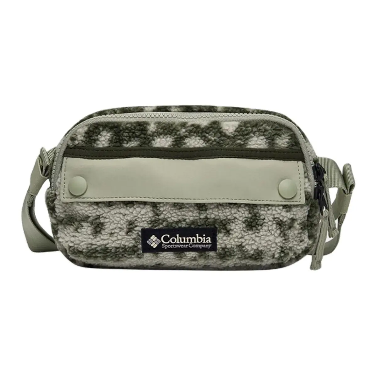 Columbia 1L One Shoulder Crossbody Fanny Pack Outdoor Bag Fabric Army Green Unisex