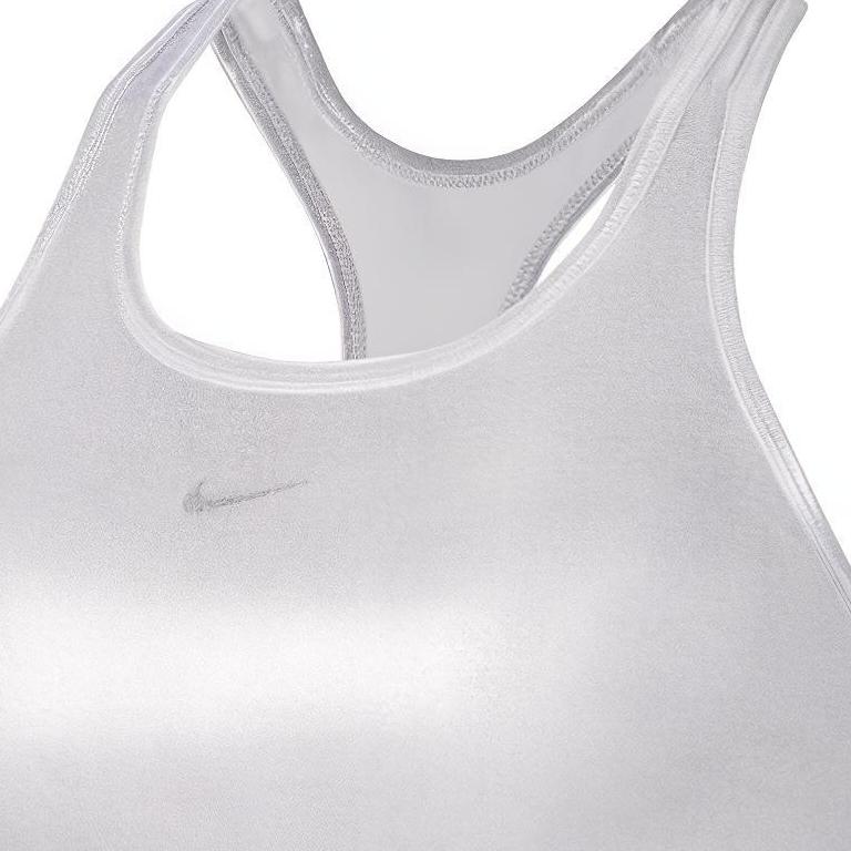 Женский топ Nike Swoosh Icon Clash (серебряный) — фото 4