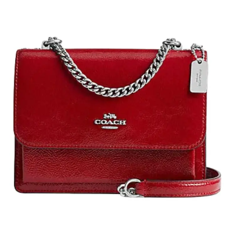 COACH Klare Cow Leather Crossbody Bags Small Women's Red