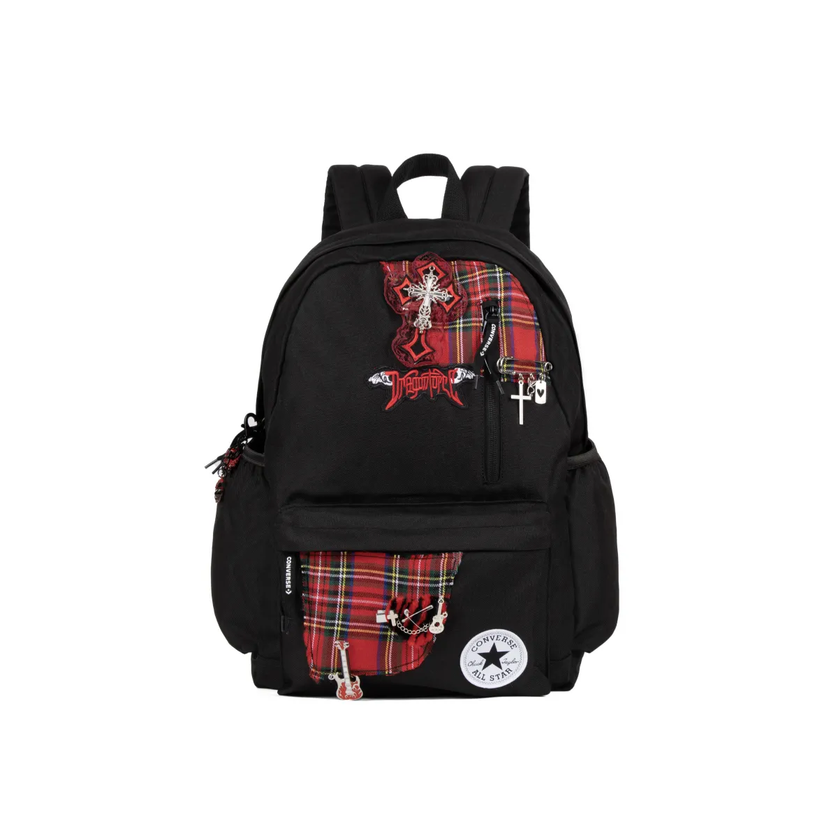 Converse Polyester Backpack Regular Unisex Black Red
