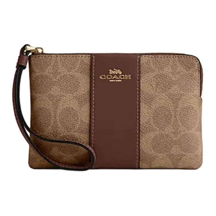 COACH Corner Zip Clutches