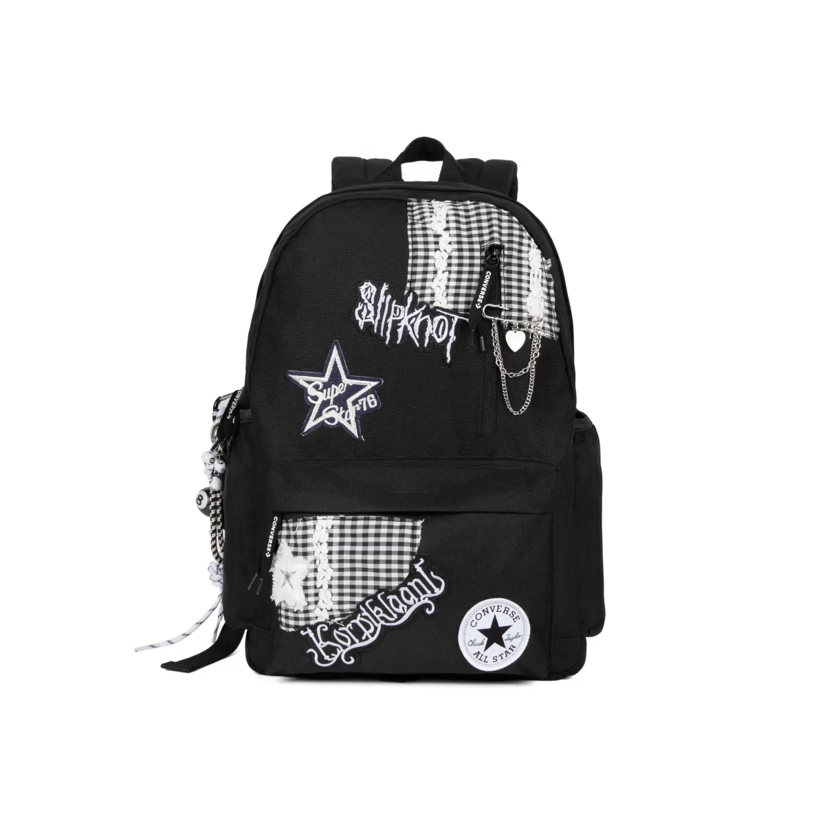 Converse Polyester Backpack Regular Unisex Black White